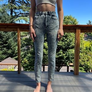 ASOS long acid wash jeans